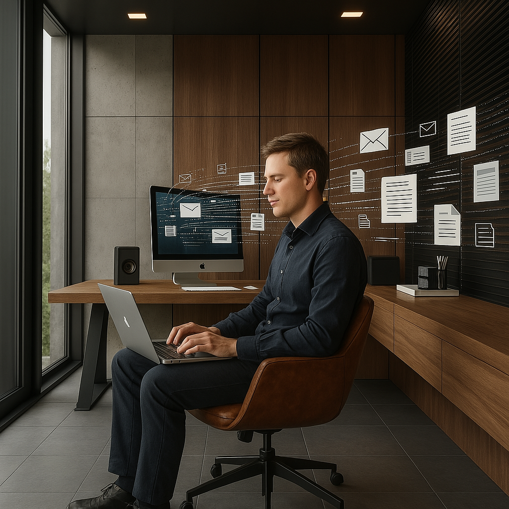 Person working at computer