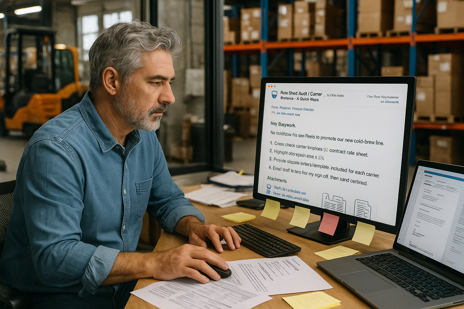 Logistics workflow